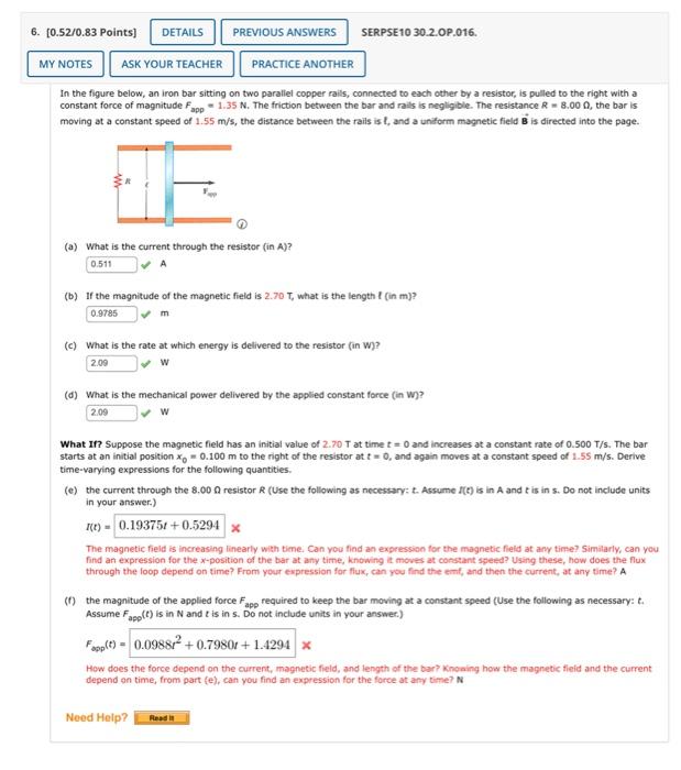 Solved 6 0 52 0 83 Points DETAILS PREVIOUS ANSWERS SERPSE Chegg