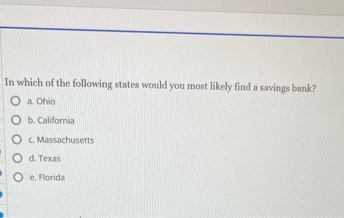 Solved In Which Of The Following States Would You Most Chegg