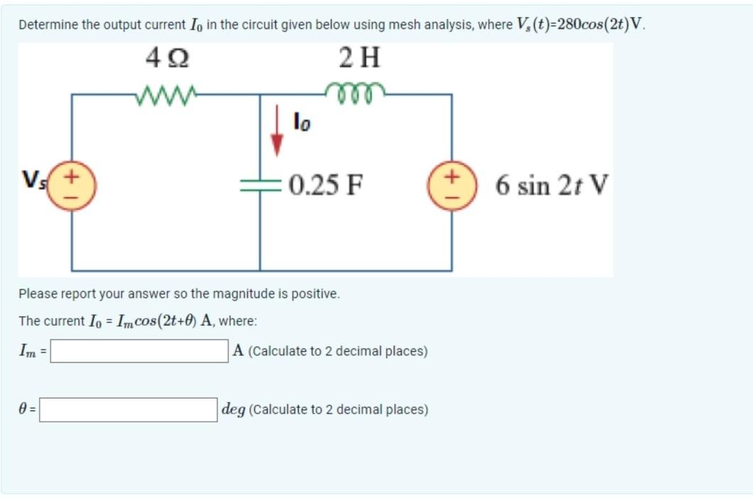 Solved Determine The Output Current I In The Circuit Given Chegg