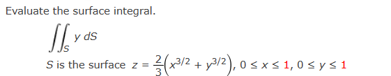 Solved Evaluate The Surface Integral SydSS Is The Surface Chegg