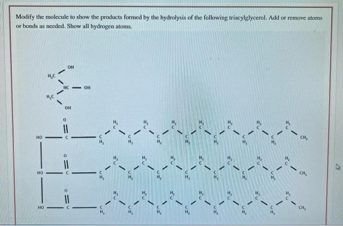 Solved Modify The Molecule To Show The Products Formed By Chegg