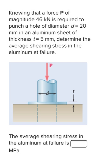 Solved Knowing That A Force P Of Magnitude 46 KN Is Required Chegg