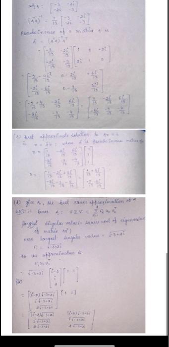 Solved O Consider The Matrix A And B I A Chegg