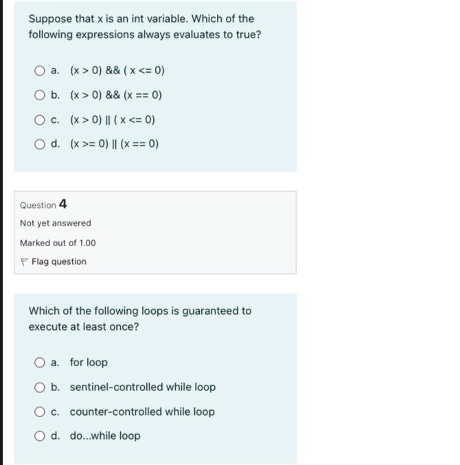 Solved Suppose That X Is An Int Variable Which Of The Chegg