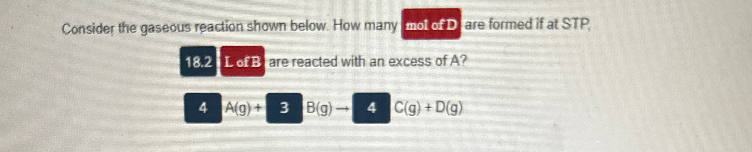 Solved Consider The Gaseous Reaction Shown Below How Many Chegg