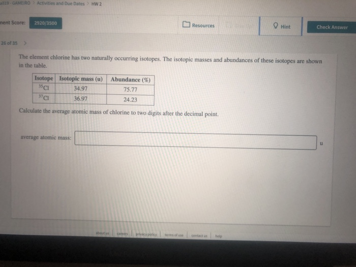 Solved Gameiro Activities And Due Dates Hw Ment Chegg