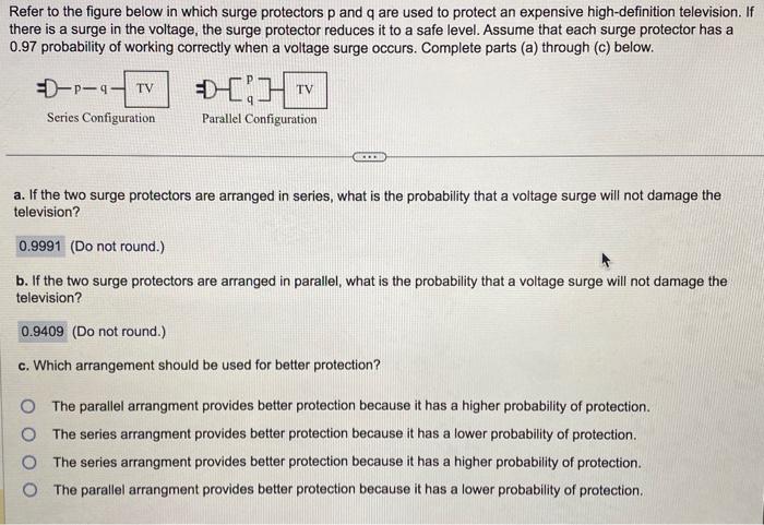 Solved Refer To The Figure Below In Which Surge Protectors P Chegg