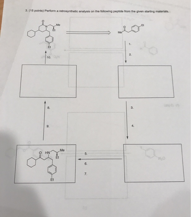 Points Perform A Retrosynthetic Analysis On Chegg