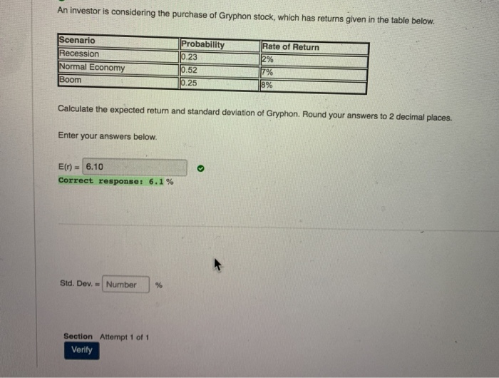 Solved An Investor Is Considering The Purchase Of Gryphon Chegg