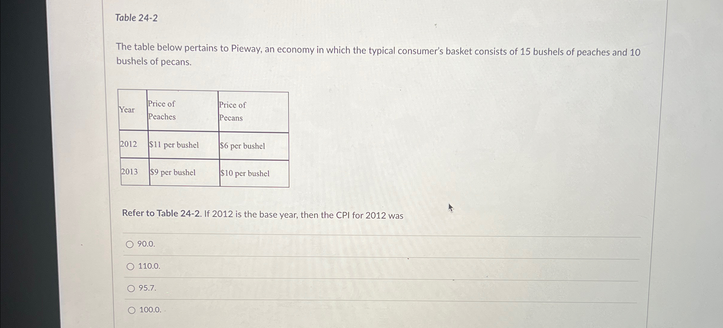 Solved Table The Table Below Pertains To Pieway An Chegg