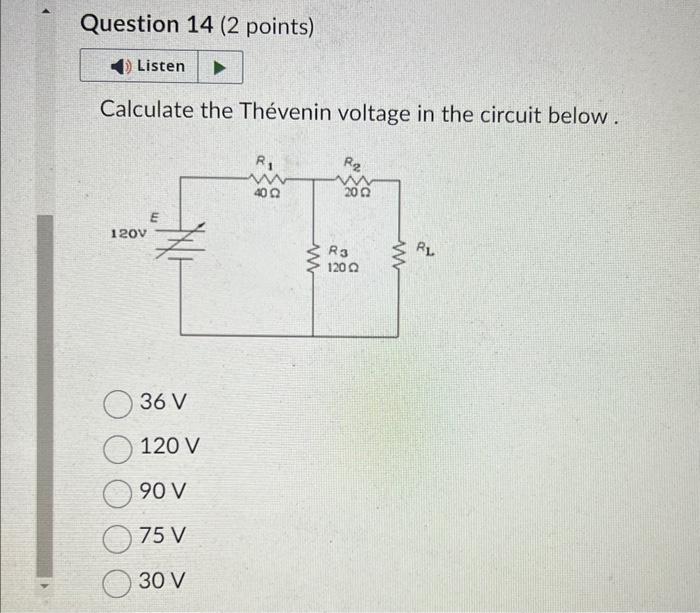 Solved Calculate The Th Venin Voltage In The Circuit Below Chegg