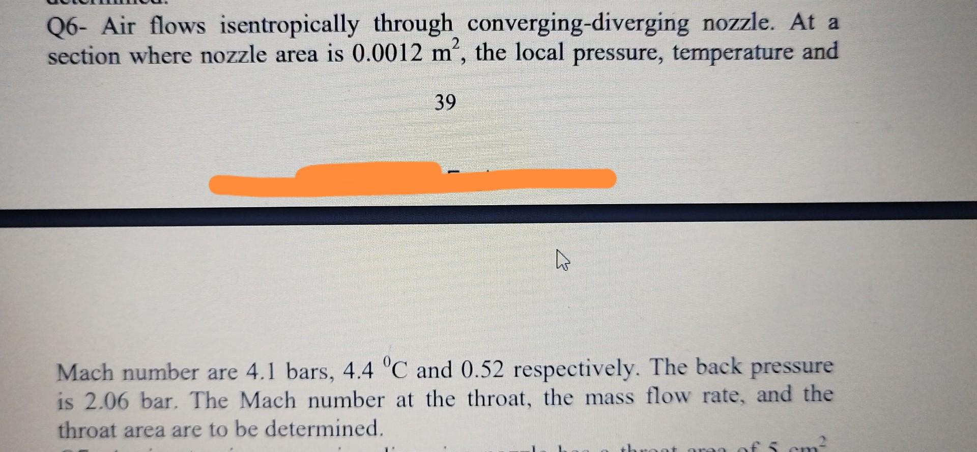 Solved Q Air Flows Isentropically Through Chegg