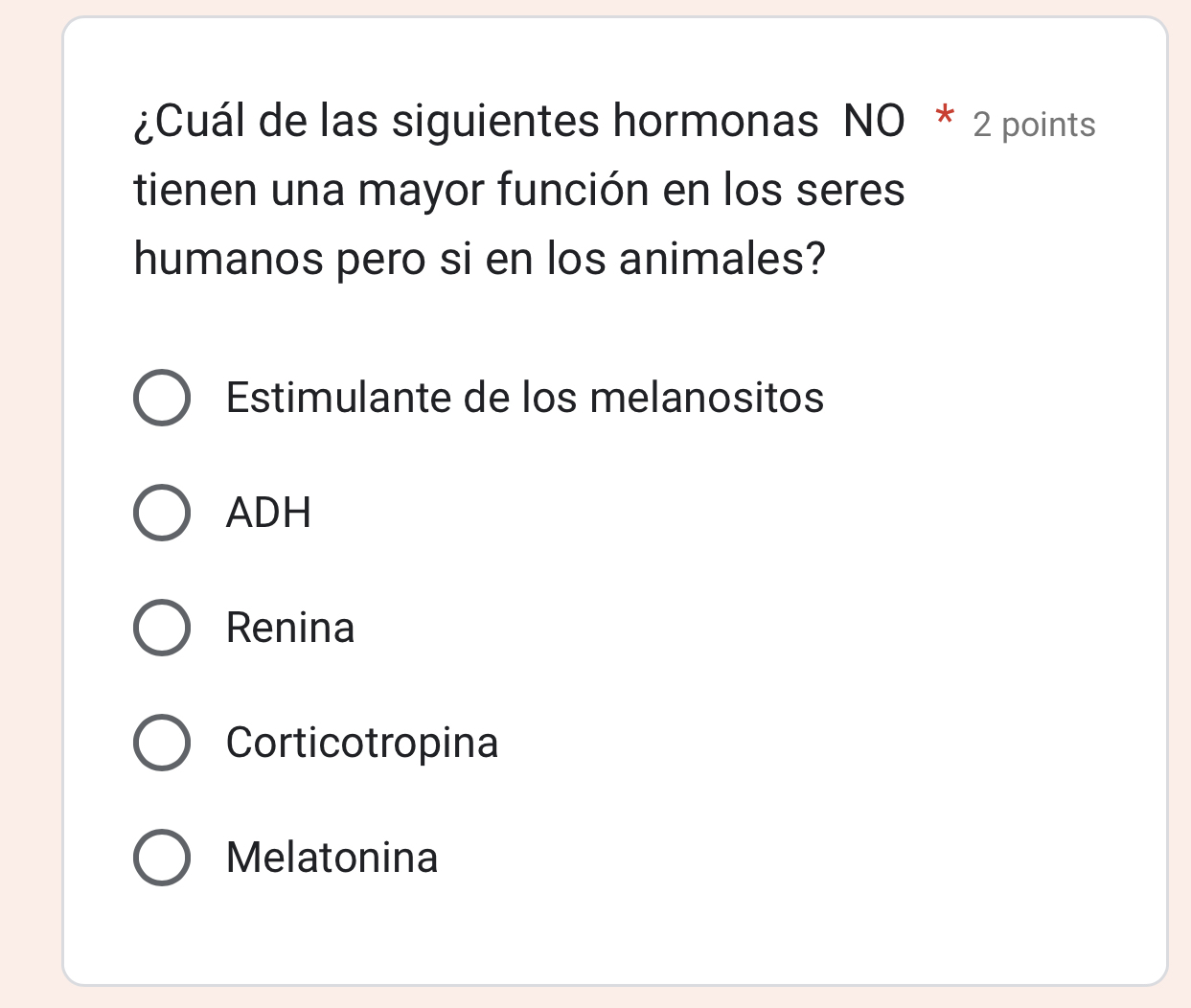 Solved Cu L De Las Siguientes Hormonas No Tienen Una Mayor Chegg