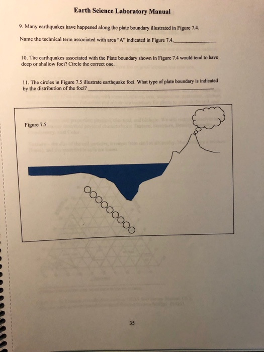 Solved Earth Science Laboratory Manual Many Earthquakes Chegg