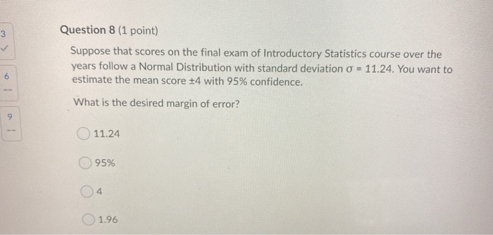 Solved Question Point Suppose That Scores On The Chegg