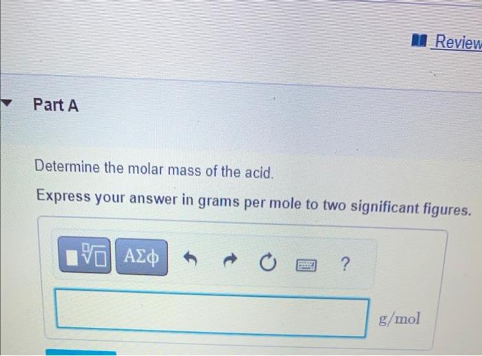 Solved 0 490 G Sample Of An Unknown Monoprotic Acid Was Chegg