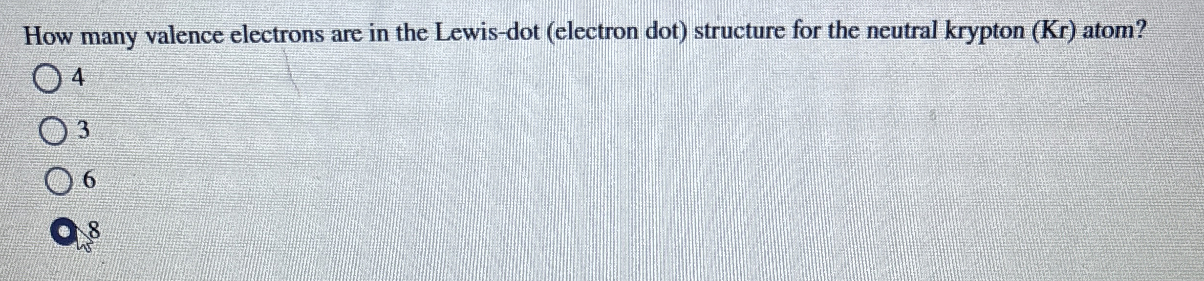 Solved How Many Valence Electrons Are In The Lewis Dot Chegg