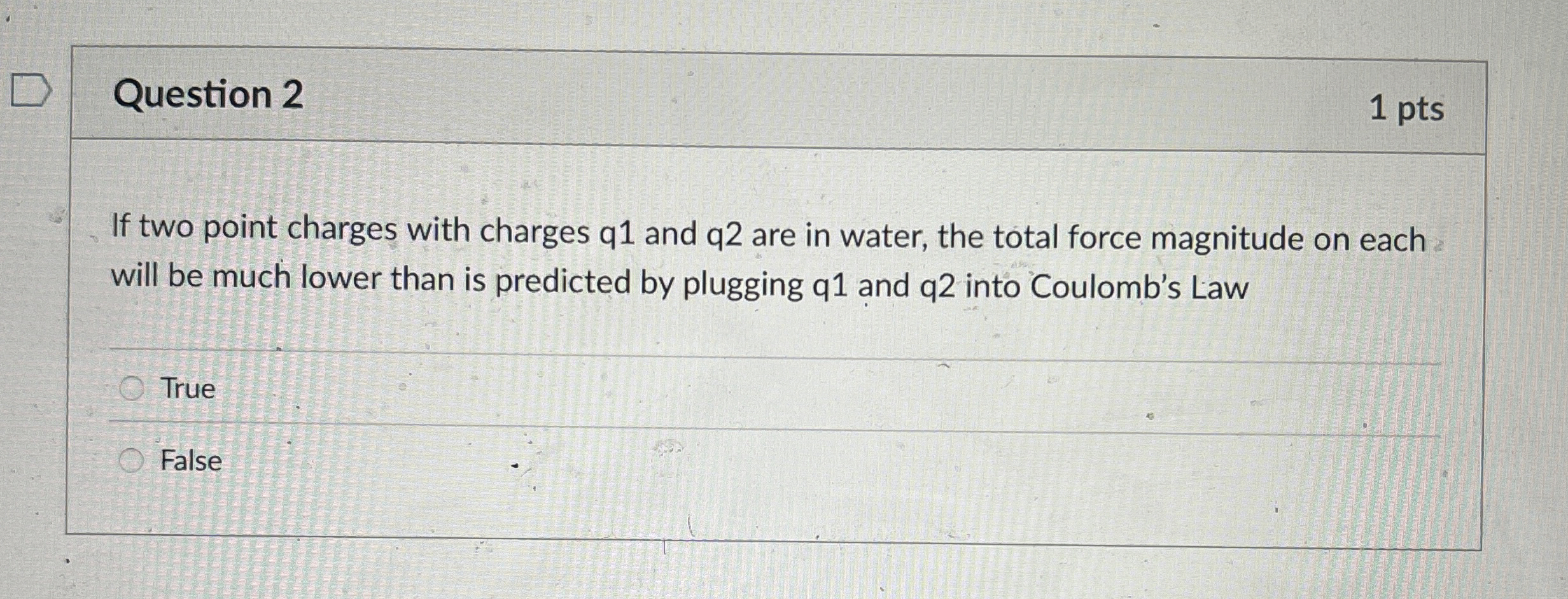 Solved Question Ptsif Two Point Charges With Charges Q Chegg