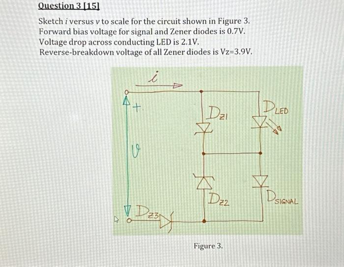 Solved Sketch I Versus V To Scale For The Circuit Shown In Chegg