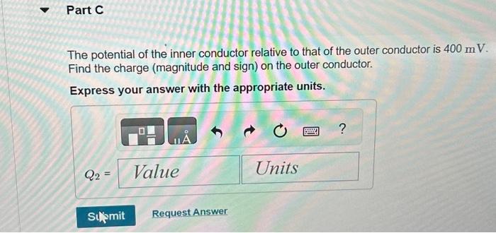 Solved A Cylindrical Capacitor Has An Inner Conductor Of Chegg