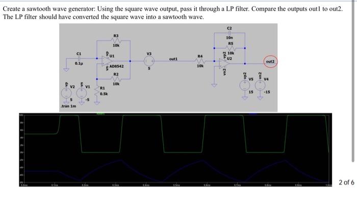 Solved Using Ltspice Create A Square Wave Generator Using Chegg