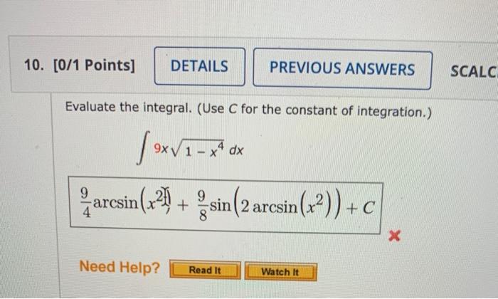 Solved Points Details Previous Answers Scalc Chegg