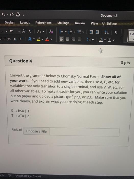 Solved Document2 Design Layout References Mailings Review Chegg