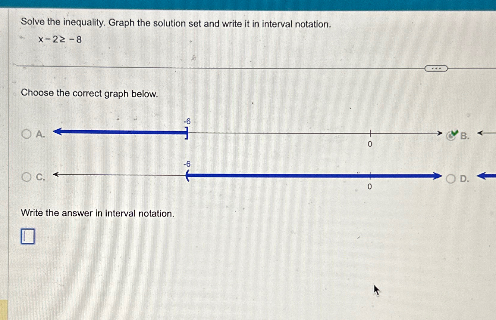 Solved Solve The Inequality Graph The Solution Set And Chegg