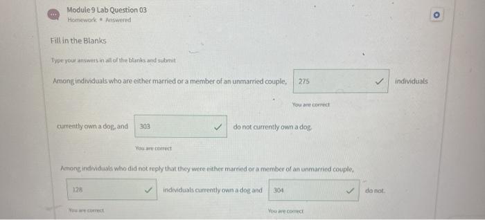 Solved Module Lab Question Homework Unanswered Fill In Chegg