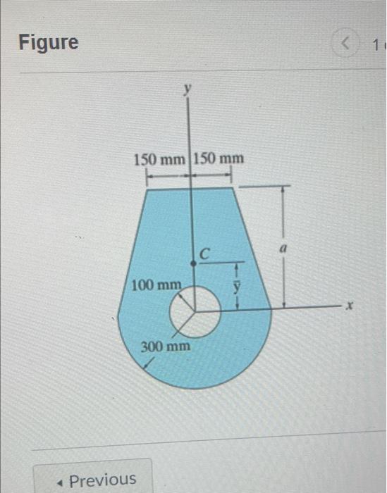 Solved A Row Part A Determine The Distance Y To The Centroid Chegg