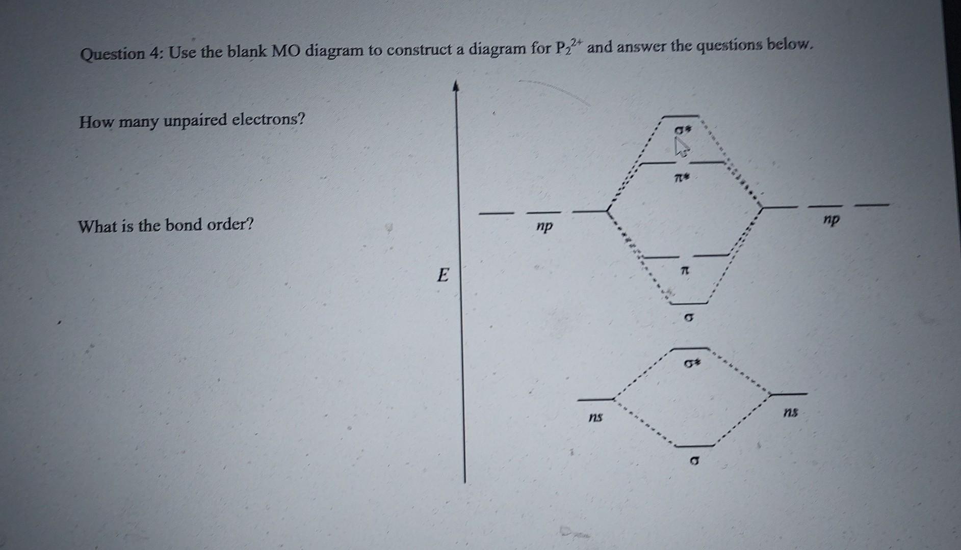 Solved Question Use The Blank Mo Diagram To Construct A Chegg