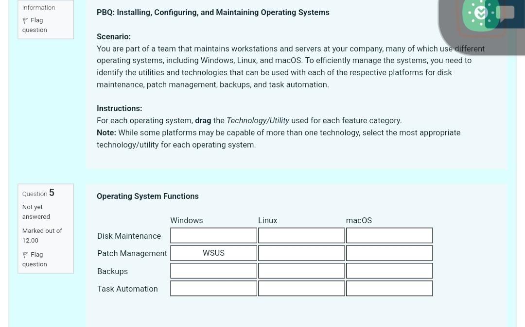 Solved PBQ Installing Configuring And Maintaining Chegg