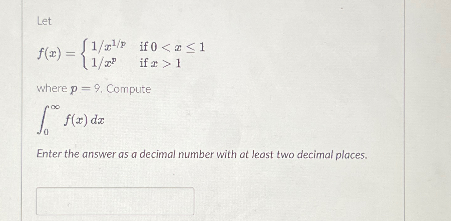 Solved Letf X X P If Where P Compute F X Dxenter Chegg