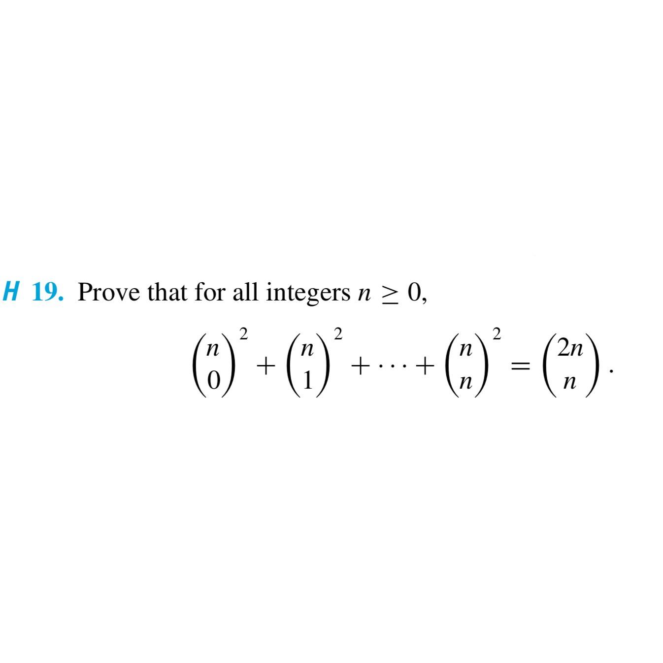 Solved H Prove That For All Integers Chegg