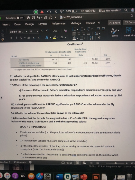 Solved Insert Draw Design Layout References Mailings Review Chegg