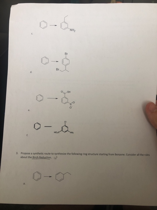 Solved 3 Propose A Synthetic Route To Synthesize The Chegg