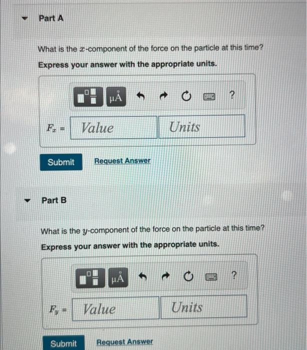 Solved A Particle With Charge C Is Moving In A Chegg