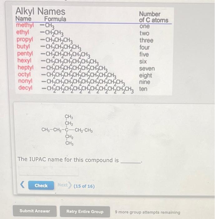 Solved The IUPAC Name For This Compound Is