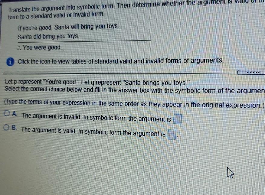 Solved Translate The Argument Into Symbolic Form Then Chegg