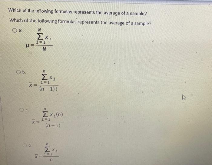 Solved Which Of The Following Formulas Represents The Chegg