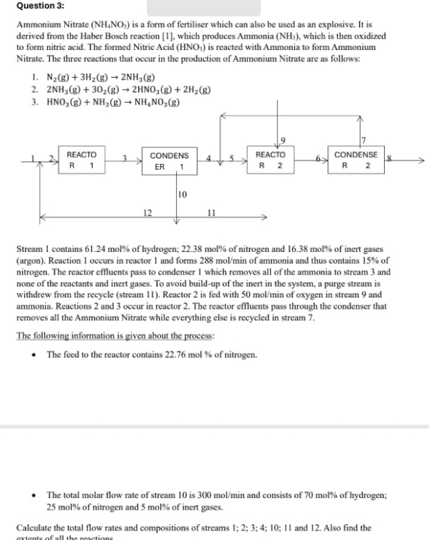 Solved Question Ammonium Nitrate Nh No Is A Form Of Chegg