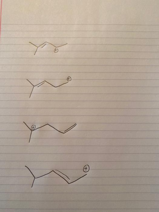 Solved Arrange The Carbocations In Order Of Stability And Chegg