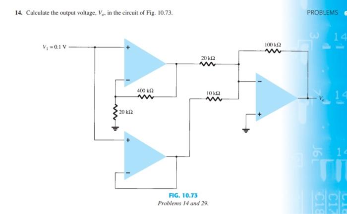 Solved Calculate The Output Voltage Vo In The Circuit Chegg