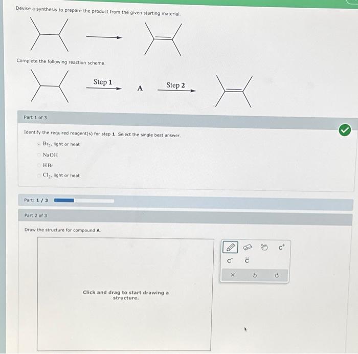 Solved Devise A Synthesis To Prepare The Product From The Chegg