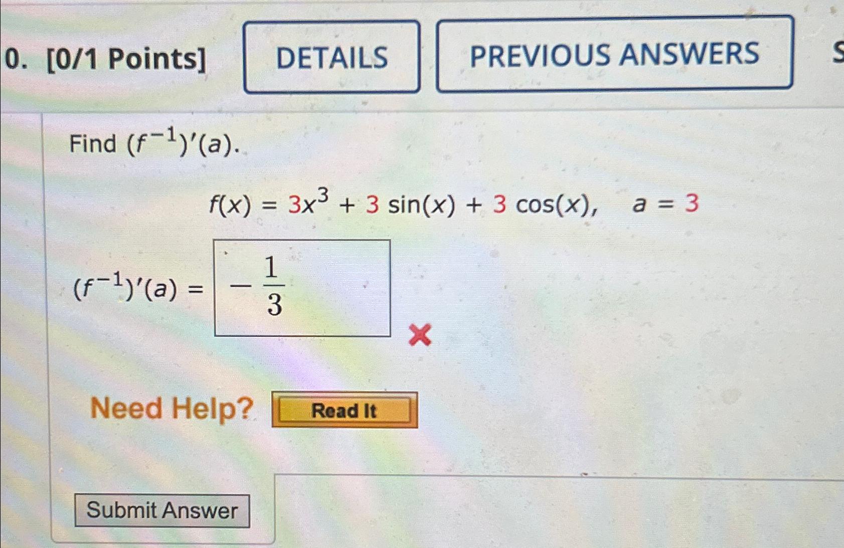 Solved 0 1 Points PREVIOUS ANSWERSFind Chegg