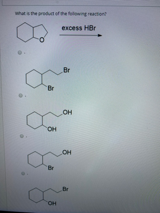 Solved What Is The Product Of The Following Reaction Excess Chegg