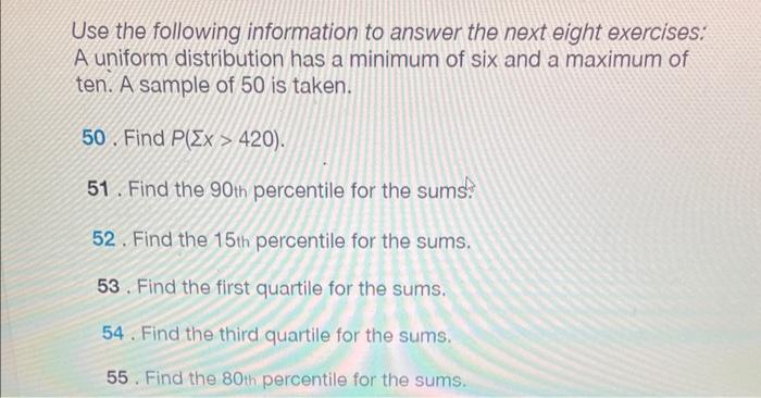 Solved Use The Following Information To Answer The Next Chegg