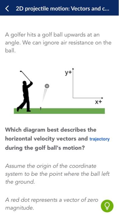 Solved A Golfer Hits A Golf Ball Upwards At An Angle We Can Chegg