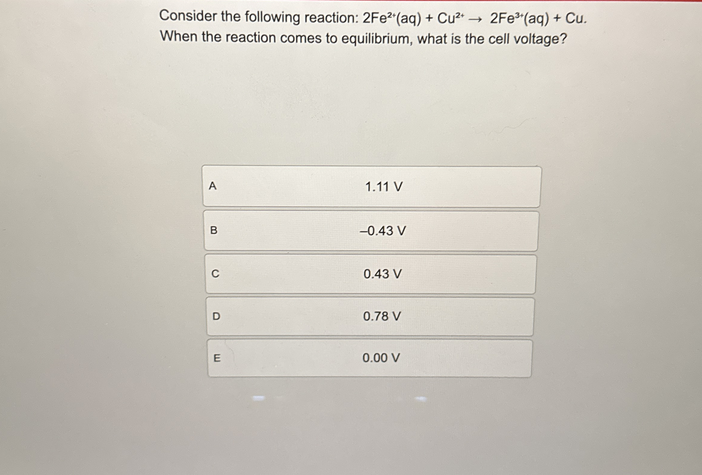 Solved Consider The Following Reaction Chegg