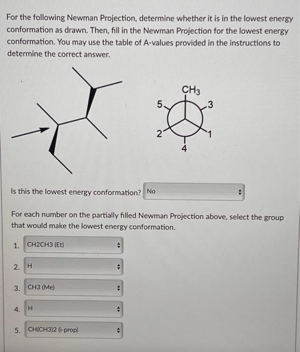 Newman Projection Energy Diagram Practice Solved 5 Complete